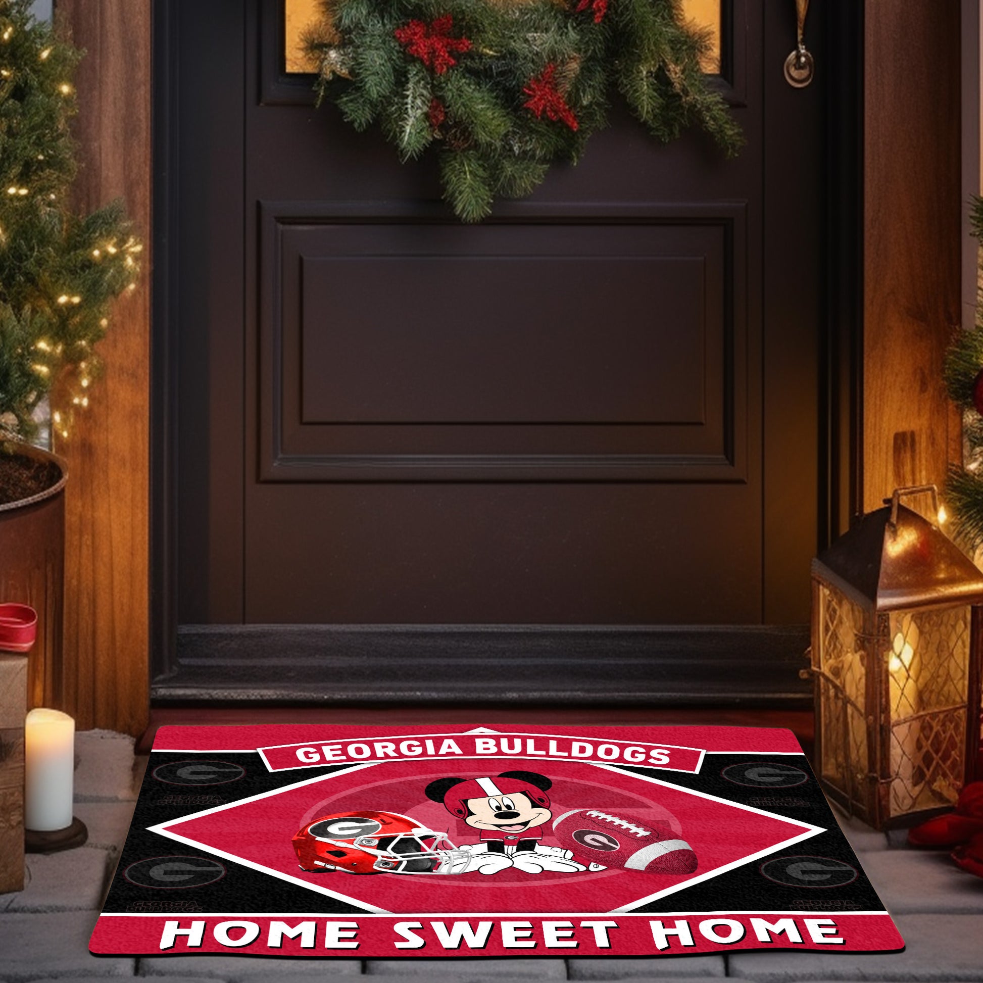 Georgia Bulldogs Doormat, Sport Team And MK Doormat, FootBall Fan Gifts