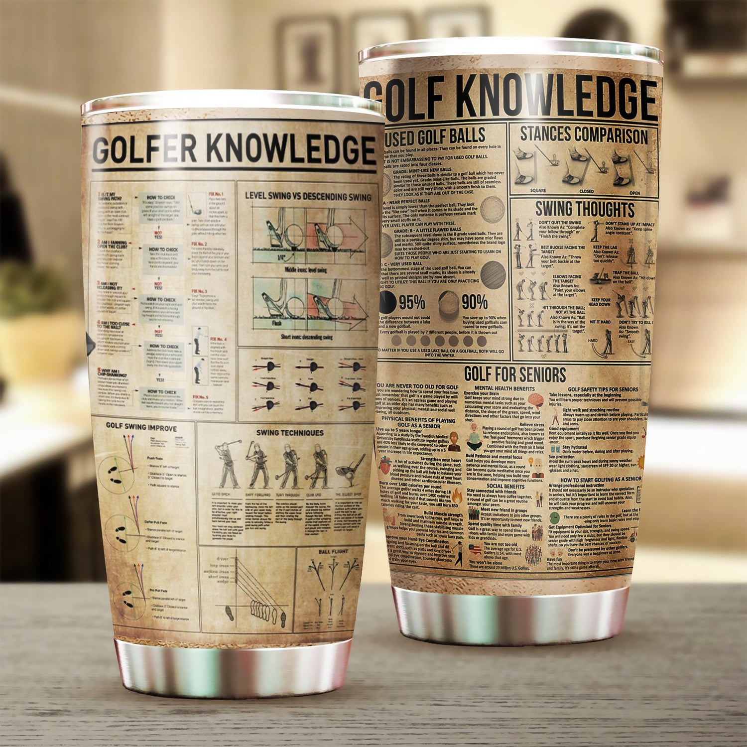 Golf Tumbler, Gift for Golf Lovers, Golf Players - TB400PA shop_this_look_EcLGgQ