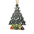 Green Bay Packers 2 Layered Piece Wooden Ornament Custom Your Name And Choose Your Number Of Names, Sport Home Decor, Ornament For Sport Lovers ETRG-52190