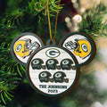 Green Bay Packers 3 Layered Piece Wooden Ornament Custom Your Family Name And Choose Your Number Of Names, Sport Decorations, Ornament For Sport Lover ETRG-52267
