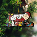 Green Bay Packers 3 Layered Piece Wooden Ornament Custom Your Family Name, SN And Charlie Brown Ornament, Gift For Sport Lovers, Sport Hanging Decorations EHIVM-52349