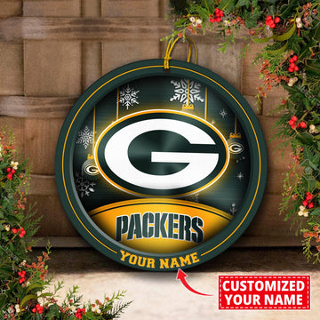 Green Bay Packers Circle Aluminium Custom Ornament 2 Side Trending New Arrivals H52912 ETUG311023