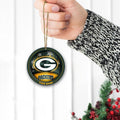 Green Bay Packers Circle Aluminium Custom Ornament 2 Side Trending New Arrivals H52912 ETUG311023