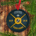 Green Bay Packers Fitness Circle Aluminium Custom Ornament 2 Side Trending New Arrivals H52884 ETUG311023