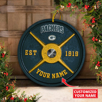 Green Bay Packers Fitness Circle Aluminium Custom Ornament 2 Side Trending New Arrivals H52884 ETUG311023