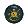 Green Bay Packers Fitness Circle Aluminium Custom Ornament 2 Side Trending New Arrivals H52884 ETUG311023