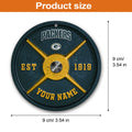 Green Bay Packers Fitness Circle Aluminium Custom Ornament 2 Side Trending New Arrivals H52884 ETUG311023