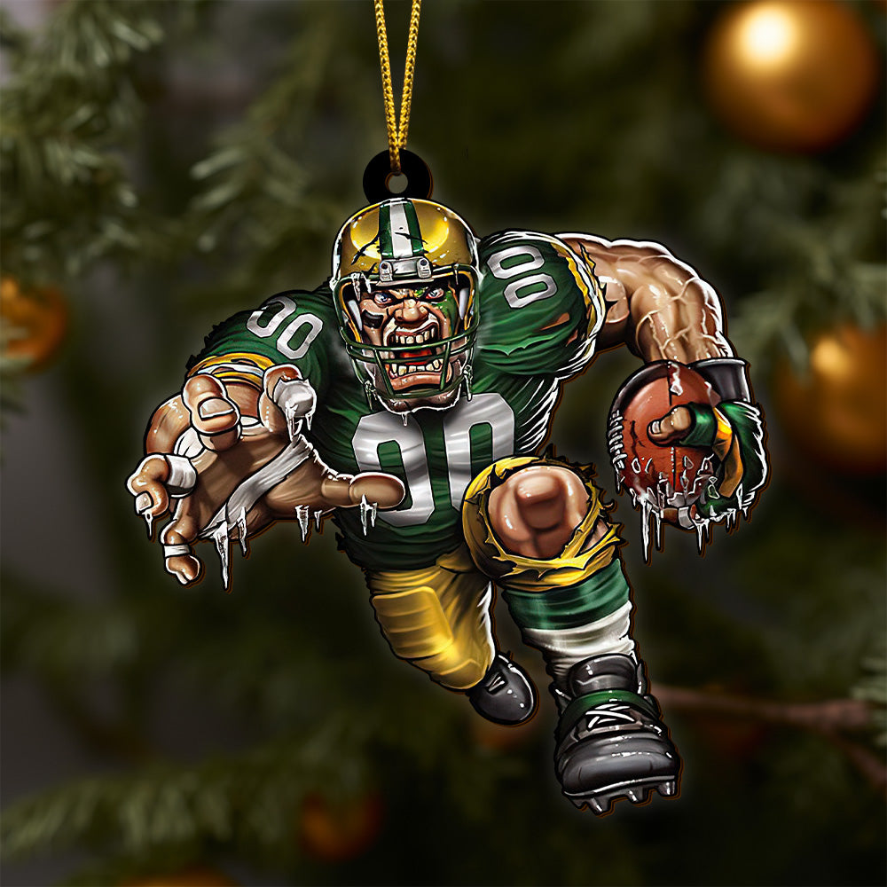 Green Bay Packers Wooden Ornament, Sport Ornament , Sport Decorations ETRG-52171