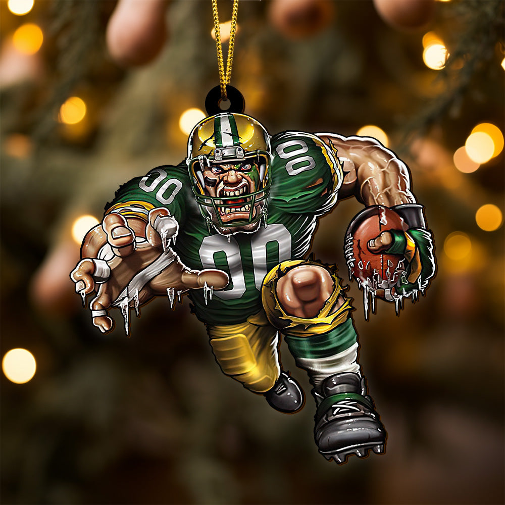 Green Bay Packers Wooden Ornament, Sport Ornament , Sport Decorations ETRG-52171