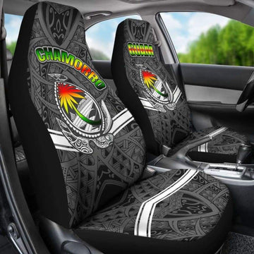 Guam Car Seat Covers - Turtle Guam Seal Chamorro - New Car Decoration