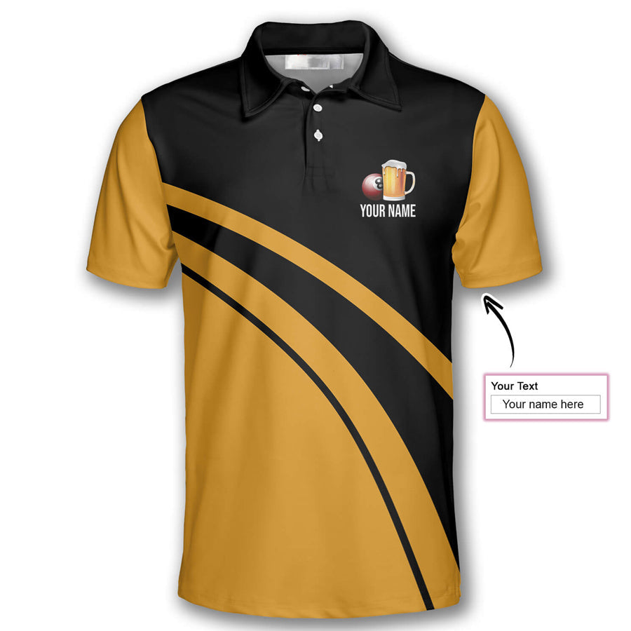 My Drinking Team Has a Pool Problem Custom Billiard Shirts for Men, Custom Billiard Shirts for Team, Men's Billiard Polo Shirts