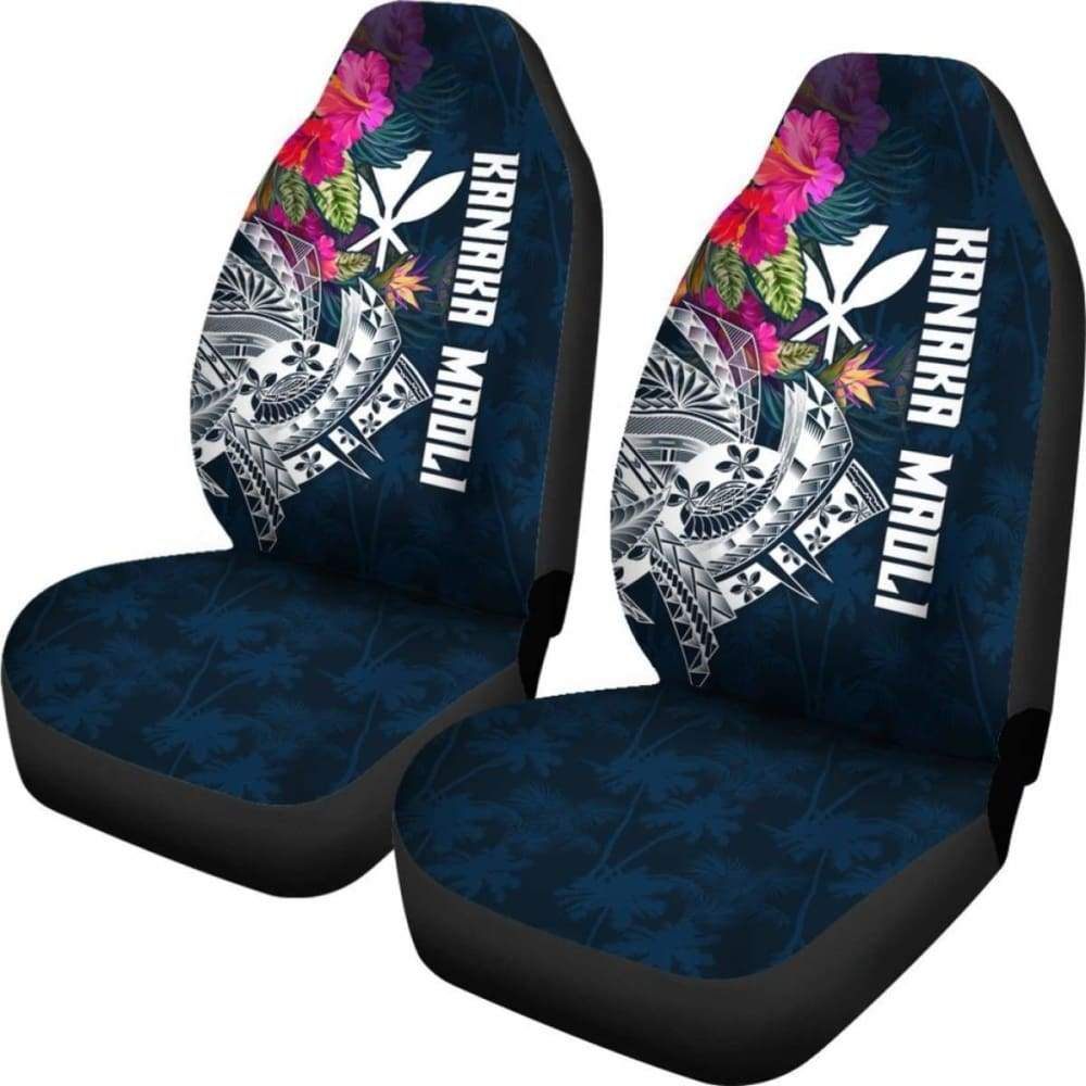 Hawaii Car Seat Covers - Polynesian Hibiscus With Summer Vibes - Car Decoration