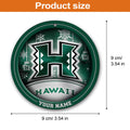 Hawaii Rainbow Warriors Circle Aluminium Custom Ornament 2 Side Trending New Arrivals H52912 ETUG311023
