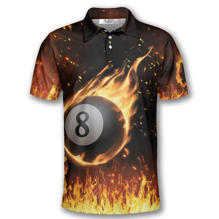 Billiards Pool Play So I Don’t Choke People Fire Billiard Shirts for Men, Billiard Polo Shirts