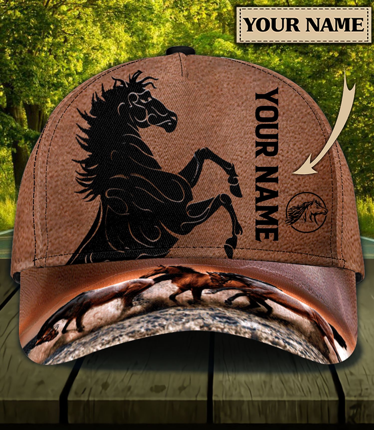 Personalized Horse Classic Cap, Personalized Gift for Horse Lovers - CP622PS06 - BMGifts