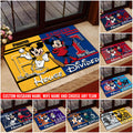 House Divided Doormat Custom Husband Name, Wife Name And Choose Any Team, Sport Team Doormat, Home Decorations