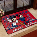 House Divided Doormat Custom Husband Name, Wife Name And Choose Any Team, Sport Team Doormat, Home Decorations