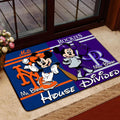 House Divided Doormat Custom Husband Name, Wife Name And Choose Any Team, Sport Team Doormat, Home Decorations