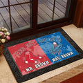 House Divided Doormat Personalized Your Name And Team, Sport Doormat, Gifts For Sport Fan