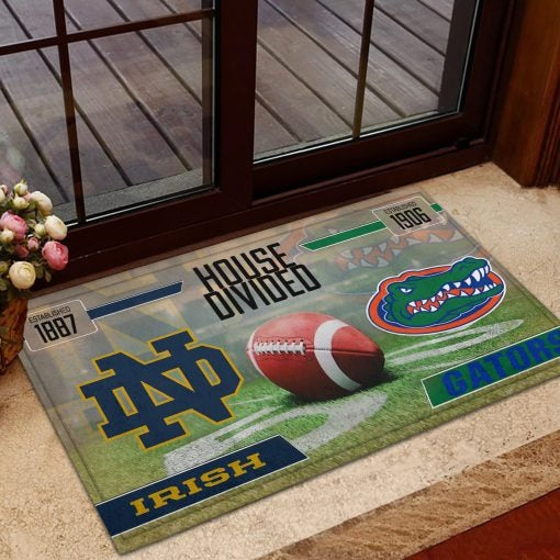 House Divided Sport Team Doormat Personalized Your Team, Sport Gifts For Fan, Home Decorations ETHY-50030003 ETHY Doormat