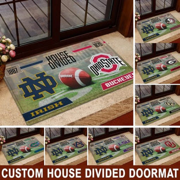 House Divided Sport Team Doormat Personalized Your Team, Sport Gifts For Fan, Home Decorations ETHY-50030003 ETHY Doormat