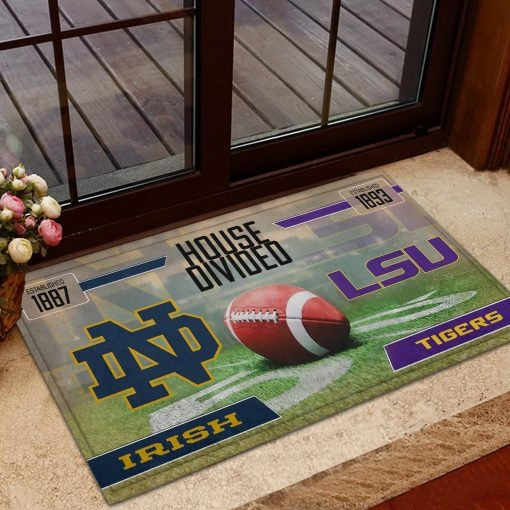 House Divided Sport Team Doormat Personalized Your Team, Sport Gifts For Fan, Home Decorations ETHY-50030003 ETHY Doormat
