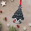 Houston Texans 2 Layered Piece Wooden Ornament Custom Names And Choose Number Of Names, Sport Team And Christmas Tree Ornament ETRG-52211