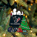 Houston Texans 3 Layered Piece Wooden Ornament Custom Name, Sport Team And SN Ornament, Sport Gifts ETRG-52222