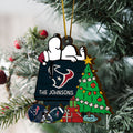 Houston Texans 3 Layered Piece Wooden Ornament Custom Name, Sport Team And SN Ornament, Sport Gifts ETRG-52222