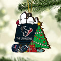 Houston Texans 3 Layered Piece Wooden Ornament Custom Name, Sport Team And SN Ornament, Sport Gifts ETRG-52222