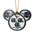 Houston Texans 3 Layered Piece Wooden Ornament Custom Your Family Name And Choose Your Number Of Names, Sport Decorations, Ornament For Sport Lover ETRG-52267