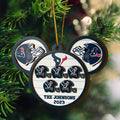 Houston Texans 3 Layered Piece Wooden Ornament Custom Your Family Name And Choose Your Number Of Names, Sport Decorations, Ornament For Sport Lover ETRG-52267