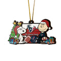 Houston Texans 3 Layered Piece Wooden Ornament Custom Your Family Name, SN And Charlie Brown Ornament, Gift For Sport Lovers, Sport Hanging Decorations EHIVM-52349