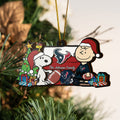 Houston Texans 3 Layered Piece Wooden Ornament Custom Your Family Name, SN And Charlie Brown Ornament, Gift For Sport Lovers, Sport Hanging Decorations EHIVM-52349