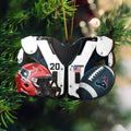 Houston Texans 3 Layered Piece Wooden Ornament Custom Your Name And Number, Sport Ornament, Sport Hanging Decorations ETRG-51975