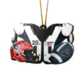 Houston Texans 3 Layered Piece Wooden Ornament Custom Your Name And Number, Sport Ornament, Sport Hanging Decorations ETRG-51975