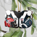 Houston Texans 3 Layered Piece Wooden Ornament Custom Your Name And Number, Sport Ornament, Sport Hanging Decorations ETRG-51975