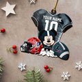 Houston Texans 3 Layered Piece Wooden Ornament Custom Your Name And Number, Sport Team And MK Ornament, Sport Ornament, Fan Gifts EHIVM-52178