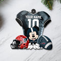 Houston Texans 3 Layered Piece Wooden Ornament Custom Your Name And Number, Sport Team And MK Ornament, Sport Ornament, Fan Gifts EHIVM-52178