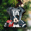 Houston Texans 3 Layered Piece Wooden Ornament Custom Your Name And Number, Sport Team And MK Ornament, Sport Ornament, Fan Gifts EHIVM-52178