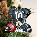 Houston Texans 3 Layered Piece Wooden Ornament Custom Your Name And Number, Sport Team And MK Ornament, Sport Ornament, Fan Gifts EHIVM-52178