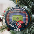 Houston Texans 3 Layered Piece Wooden Ornament Your Family Name And Year, Sport Ornament, Fan Gifts, Hanging Decoration EHIVM-52183