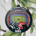 Houston Texans 3 Layered Piece Wooden Ornament Your Family Name And Year, Sport Ornament, Fan Gifts, Hanging Decoration EHIVM-52183