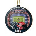 Houston Texans 3 Layered Piece Wooden Ornament Your Family Name And Year, Sport Ornament, Fan Gifts, Hanging Decoration EHIVM-52183