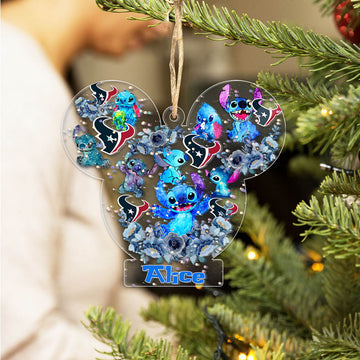 Houston Texans Acrylic Ornament Personalized Your Name , Football Team With St Acrylic Ornament, Sport Gifts, Home Decorations ETHY-52630