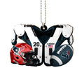 Houston Texans Car Ornament Custom Name And Number, Sport Ornament , Sport Decorations ETRG-52166