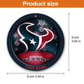 Houston Texans Circle Aluminium Custom Ornament 2 Side Trending New Arrivals H52912 ETUG311023