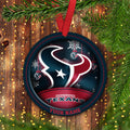 Houston Texans Circle Aluminium Custom Ornament 2 Side Trending New Arrivals H52912 ETUG311023