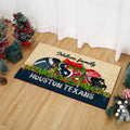 Houston Texans Doormat Personalized Your Name, Sport Team Doormat, Christmas Gifts For Football Fan, Home Decor ETHY-52726