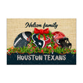 Houston Texans Doormat Personalized Your Name, Sport Team Doormat, Christmas Gifts For Football Fan, Home Decor ETHY-52726